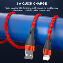 Load image into Gallery viewer, ADC-001 3A USB to 8 Pin Weave Fast Charging Data Cable, 1m 8 Pin