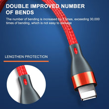 Load image into Gallery viewer, ADC-001 3A USB to 8 Pin Weave Fast Charging Data Cable, 1m 8 Pin
