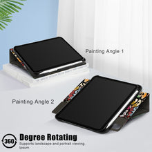 Load image into Gallery viewer, Painted Pattern Voltage Horizontal Flip PU Leather Case with Rotating Holder &amp; Pen Slot &amp; Sleep / Wake-up Function, For iPad mini 2024 / mini 6
