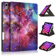 Load image into Gallery viewer, Painted Pattern Voltage Horizontal Flip PU Leather Case with Rotating Holder &amp; Pen Slot &amp; Sleep / Wake-up Function, For iPad mini 2024 / mini 6