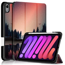 Load image into Gallery viewer, Painted Pattern TPU Horizontal Flip Leather Case with Three-folding Holder &amp; Pen Slot &amp; Sleep / Wake-up Function, For iPad mini 2024 / mini 6