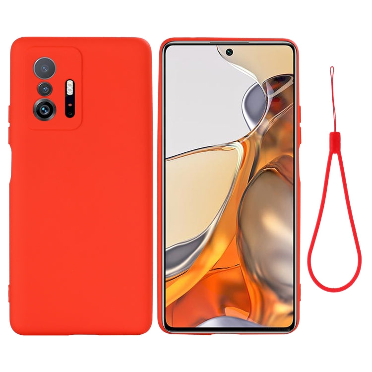 Solid Color Liquid Silicone Dropproof Full Coverage Protective Case, For Xiaomi 11T 5G