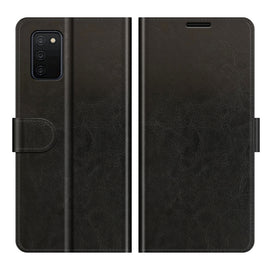 R64 Texture Single Horizontal Flip Protective Case with Holder & Card Slots & Wallet& Photo Frame, For Samsung Galaxy A03s 166mm