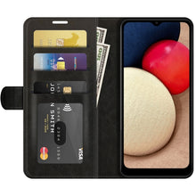 Load image into Gallery viewer, R64 Texture Single Horizontal Flip Protective Case with Holder &amp; Card Slots &amp; Wallet&amp; Photo Frame, For Samsung Galaxy A03s 166mm