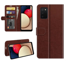 Load image into Gallery viewer, R64 Texture Single Horizontal Flip Protective Case with Holder &amp; Card Slots &amp; Wallet&amp; Photo Frame, For Samsung Galaxy A03s 166mm
