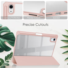Load image into Gallery viewer, Tri-folding Acrylic TPU Leather Tablet Case with Holder &amp; Pen Slot, For iPad mini 6 / mini 2024