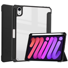 Load image into Gallery viewer, Tri-folding Acrylic TPU Leather Tablet Case with Holder &amp; Pen Slot, For iPad mini 6 / mini 2024