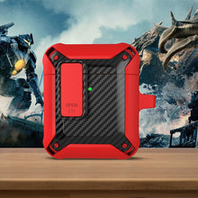 Load image into Gallery viewer, Wireless Earphones Shockproof Bumblebee Carbon Fiber Protective Case with Switch, For AirPods 1/2, For AirPods Pro