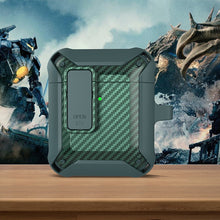 Load image into Gallery viewer, Wireless Earphones Shockproof Bumblebee Carbon Fiber Protective Case with Switch, For AirPods 1/2, For AirPods Pro