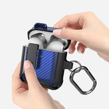 Load image into Gallery viewer, Wireless Earphones Shockproof Bumblebee Carbon Fiber Protective Case with Switch, For AirPods 1/2, For AirPods Pro
