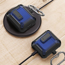 Load image into Gallery viewer, Wireless Earphones Shockproof Bumblebee Carbon Fiber Protective Case with Switch, For AirPods 1/2, For AirPods Pro