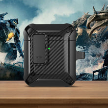 Load image into Gallery viewer, Wireless Earphones Shockproof Bumblebee Carbon Fiber Protective Case with Switch, For AirPods 1/2, For AirPods Pro
