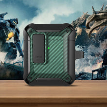 Load image into Gallery viewer, Wireless Earphones Shockproof Bumblebee Carbon Fiber Protective Case with Switch, For AirPods 1/2, For AirPods Pro