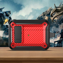 Load image into Gallery viewer, Wireless Earphones Shockproof Bumblebee Carbon Fiber Protective Case with Switch, For AirPods 1/2, For AirPods Pro