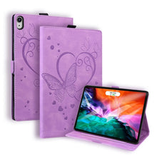 Load image into Gallery viewer, Love Butterfly Pattern Horizontal Flip Leather Case with Holder, For iPad mini 2024 / mini 6