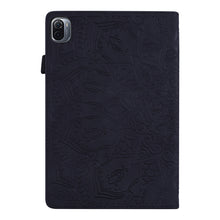 Load image into Gallery viewer, Calf Pattern Double Folding Design Embossed Leather Case with Holder &amp; Card Slots &amp; Pen Slot &amp; Elastic Band, For Xiaomi Mi Pad 5 / 5 Pro