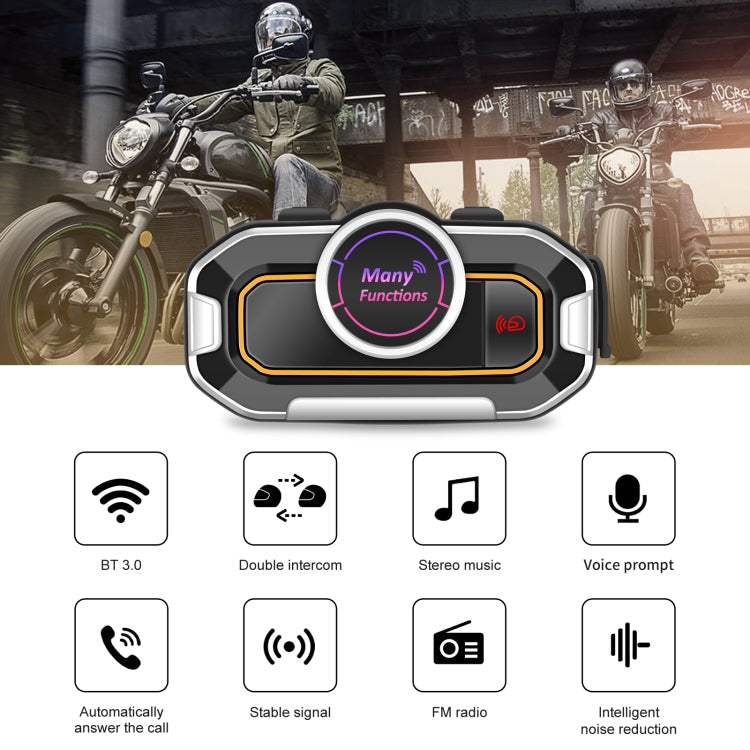 V9 Pro Motorcycle Helmet Bluetooth Walkie-talkie Support FM, Helmet Bluetooth Walkie-talkie