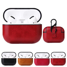 Load image into Gallery viewer, For Apple AirPods Pro Wireless Earphone Protective Leather Case with Hook