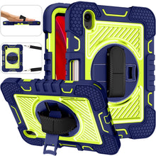 Load image into Gallery viewer, 360 Degree Rotation Contrast Color Shockproof Silicone + PC Case with Holder &amp; Hand Grip Strap &amp; Shoulder Strap, For iPad mini 2024 / mini 6