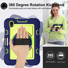 Load image into Gallery viewer, 360 Degree Rotation Contrast Color Shockproof Silicone + PC Case with Holder &amp; Hand Grip Strap &amp; Shoulder Strap, For iPad mini 2024 / mini 6