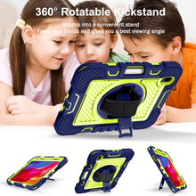 Load image into Gallery viewer, 360 Degree Rotation Contrast Color Shockproof Silicone + PC Case with Holder &amp; Hand Grip Strap &amp; Shoulder Strap, For iPad mini 2024 / mini 6