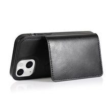 Load image into Gallery viewer, Shockproof PU + TPU Protective Case with Card Slots &amp; Holder, For iPhone 13 mini, For iPhone 13, For iPhone 13 Pro, For iPhone 13 Pro Max