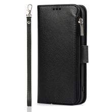 Load image into Gallery viewer, Microfiber Zipper Horizontal Flip Leather Case with Holder &amp; Card Slots &amp; Wallet, For iPhone 13 mini, For iPhone 13, For iPhone 13 Pro, For iPhone 13 Pro Max