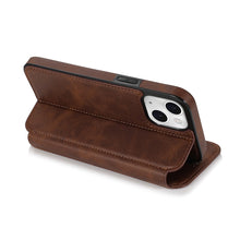 Load image into Gallery viewer, Strong Magnetic Closure PU + TPU Leather Case with Card Slots &amp; Holder, For iPhone 13 mini, For iPhone 13, For iPhone 13 Pro, For iPhone 13 Pro Max