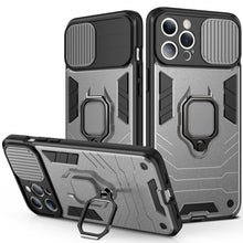 Load image into Gallery viewer, Sliding Camera Cover Design TPU + PC Shockproof Case with Ring Holder, For iPhone 13 Pro, For iPhone 13, For iPhone 13 Pro Max