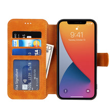 Load image into Gallery viewer, Shockproof PU + TPU Leather Case with Card Slots &amp; Holder &amp; Photo Frame &amp; Wallet, For iPhone 13 mini, For iPhone 13, For iPhone 13 Pro, For iPhone 13 Pro Max
