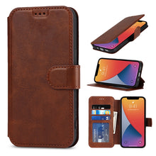 Load image into Gallery viewer, Shockproof PU + TPU Leather Case with Card Slots &amp; Holder &amp; Photo Frame &amp; Wallet, For iPhone 13 mini, For iPhone 13, For iPhone 13 Pro, For iPhone 13 Pro Max
