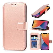 Load image into Gallery viewer, Shockproof PU + TPU Leather Case with Card Slots &amp; Holder &amp; Photo Frame &amp; Wallet, For iPhone 13 mini, For iPhone 13, For iPhone 13 Pro, For iPhone 13 Pro Max