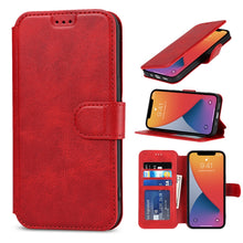 Load image into Gallery viewer, Shockproof PU + TPU Leather Case with Card Slots &amp; Holder &amp; Photo Frame &amp; Wallet, For iPhone 13 mini, For iPhone 13, For iPhone 13 Pro, For iPhone 13 Pro Max