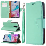 Litchi Texture Pure Color Horizontal Flip PU Leather Case with Holder & Card Slots & Wallet & Lanyard, For Xiaomi Redmi  8