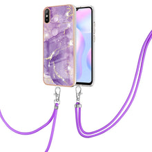 Load image into Gallery viewer, Electroplating Marble Pattern IMD TPU Shockproof Case with Neck Lanyard, For Xiaomi Redmi 9A, For Xiaomi Redmi Note 10 Pro/Note 10 Pro Max, For Xiaomi Redmi Note 10s / Note 10 4G, For Xiaomi Poco X3 NFC