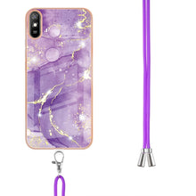 Load image into Gallery viewer, Electroplating Marble Pattern IMD TPU Shockproof Case with Neck Lanyard, For Xiaomi Redmi 9A, For Xiaomi Redmi Note 10 Pro/Note 10 Pro Max, For Xiaomi Redmi Note 10s / Note 10 4G, For Xiaomi Poco X3 NFC