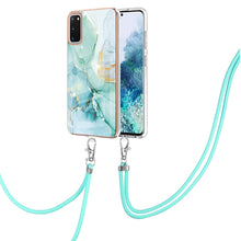 Load image into Gallery viewer, Electroplating Marble Pattern IMD TPU Shockproof Case with Neck Lanyard, For Samsung Galaxy S21 5G, For Samsung Galaxy S21+ 5G, For Samsung Galaxy S21 Ultra 5G, For Samsung Galaxy S20 FE 5G / 4G, For Samsung Galaxy S21 FE 5G, For Samsung Galaxy S20    ...