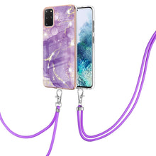 Load image into Gallery viewer, Electroplating Marble Pattern IMD TPU Shockproof Case with Neck Lanyard, For Samsung Galaxy S21 5G, For Samsung Galaxy S21+ 5G, For Samsung Galaxy S21 Ultra 5G, For Samsung Galaxy S20 FE 5G / 4G, For Samsung Galaxy S21 FE 5G, For Samsung Galaxy S20    ...