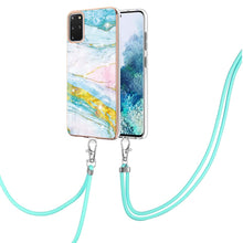Load image into Gallery viewer, Electroplating Marble Pattern IMD TPU Shockproof Case with Neck Lanyard, For Samsung Galaxy S21 5G, For Samsung Galaxy S21+ 5G, For Samsung Galaxy S21 Ultra 5G, For Samsung Galaxy S20 FE 5G / 4G, For Samsung Galaxy S21 FE 5G, For Samsung Galaxy S20    ...
