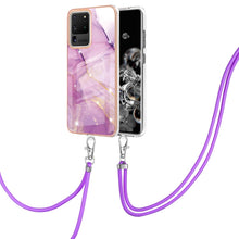 Load image into Gallery viewer, Electroplating Marble Pattern IMD TPU Shockproof Case with Neck Lanyard, For Samsung Galaxy S21 5G, For Samsung Galaxy S21+ 5G, For Samsung Galaxy S21 Ultra 5G, For Samsung Galaxy S20 FE 5G / 4G, For Samsung Galaxy S21 FE 5G, For Samsung Galaxy S20    ...