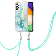 Load image into Gallery viewer, Electroplating Marble Pattern IMD TPU Shockproof Case with Neck Lanyard, For Samsung Galaxy A32 4G EU Version, For Samsung Galaxy A32 5G, For Samsung Galaxy A52 5G / 4G, For Samsung Galaxy A72 5G / 4G