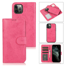 Load image into Gallery viewer, Retro 2 in 1 Detachable Magnetic Horizontal Flip TPU + PU Leather Case with Holder &amp; Card Slots &amp; Photo Frame &amp; Wallet, For iPhone 13 mini, For iPhone 13, For iPhone 13 Pro, For iPhone 13 Pro Max