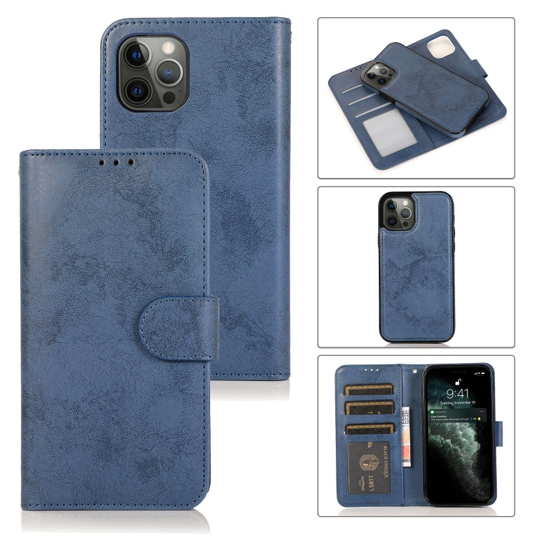 Retro 2 in 1 Detachable Magnetic Horizontal Flip TPU + PU Leather Case with Holder & Card Slots & Photo Frame & Wallet, For iPhone 13 mini, For iPhone 13, For iPhone 13 Pro, For iPhone 13 Pro Max