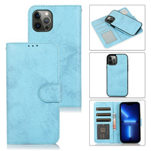 Load image into Gallery viewer, Retro 2 in 1 Detachable Magnetic Horizontal Flip TPU + PU Leather Case with Holder &amp; Card Slots &amp; Photo Frame &amp; Wallet, For iPhone 13 mini, For iPhone 13, For iPhone 13 Pro, For iPhone 13 Pro Max