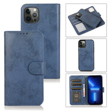 Load image into Gallery viewer, Retro 2 in 1 Detachable Magnetic Horizontal Flip TPU + PU Leather Case with Holder &amp; Card Slots &amp; Photo Frame &amp; Wallet, For iPhone 13 mini, For iPhone 13, For iPhone 13 Pro, For iPhone 13 Pro Max