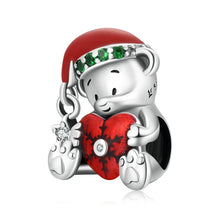 Load image into Gallery viewer, S925 Sterling Silver Christmas Bear Beads DIY Bracelet Necklace Accessories, SCC2035