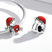 Load image into Gallery viewer, S925 Sterling Silver Christmas Bear Beads DIY Bracelet Necklace Accessories, SCC2035