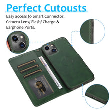 Load image into Gallery viewer, Calf Texture 2 in 1 Detachable Magnetic Back Cover Horizontal Flip Leather Case with Holder &amp; Card Slots &amp; Wallet &amp; Photo Frame, For iPhone 13 mini, For iPhone 13, For iPhone 13 Pro, For iPhone 13 Pro Max