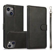 Load image into Gallery viewer, Calf Texture 2 in 1 Detachable Magnetic Back Cover Horizontal Flip Leather Case with Holder &amp; Card Slots &amp; Wallet &amp; Photo Frame, For iPhone 13 mini, For iPhone 13, For iPhone 13 Pro, For iPhone 13 Pro Max