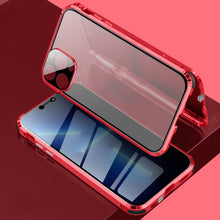 Load image into Gallery viewer, Four-corner Shockproof Anti-peeping Magnetic Metal Frame Double-sided Tempered Glass Case, For iPhone 13 Pro, For iPhone 13 Pro Max